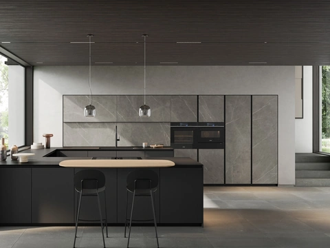 Cuisine Moderne avec îlot Glass 04 de Arredo3