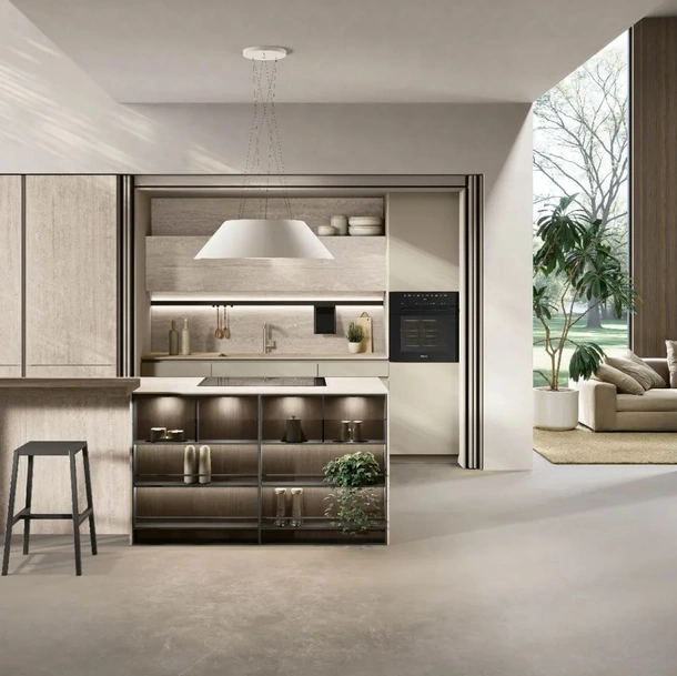 Cuisine moderne avec îlot Aliant 01 de Stosa