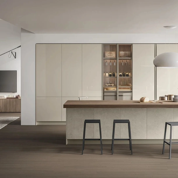 Cuisine Moderne avec îlot Aliant 02 de Stosa