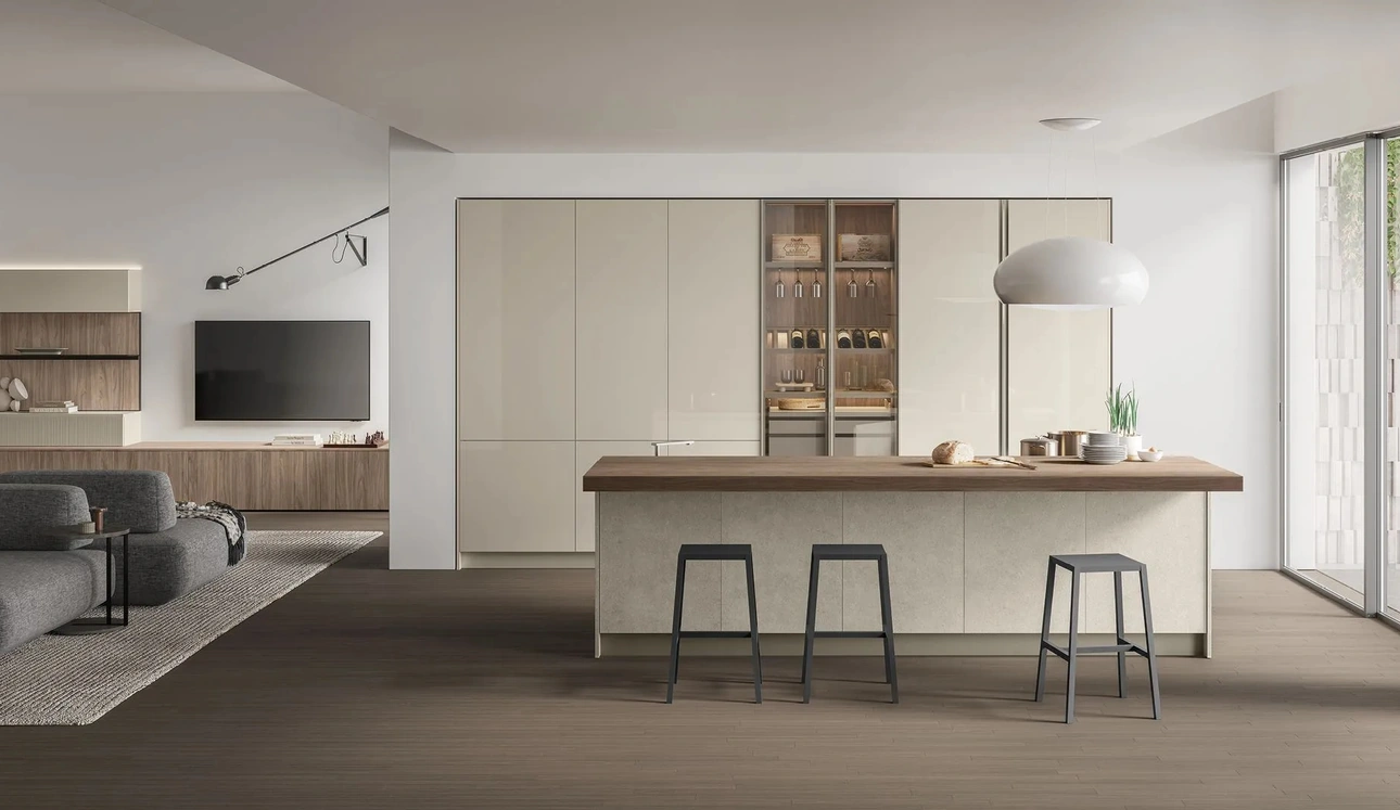 Cuisine Moderne avec îlot Aliant 02 de Stosa