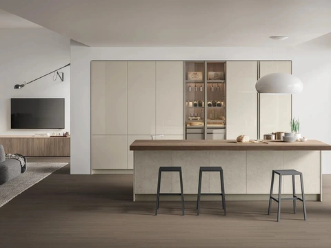 Cuisine Moderne avec îlot Aliant 02 de Stosa