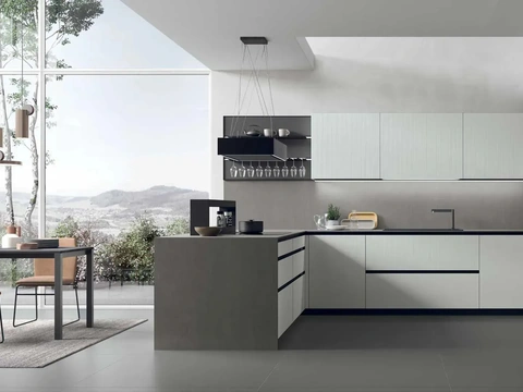 Cuisine moderne avec îlot Aliant 06 de Stosa