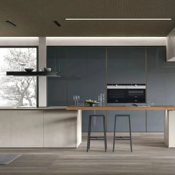 Cuisine moderne avec îlot Aliant 07 de Stosa
