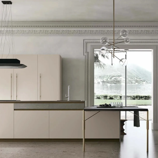 Cuisine moderne avec îlot Metropolis 05 de Stosa