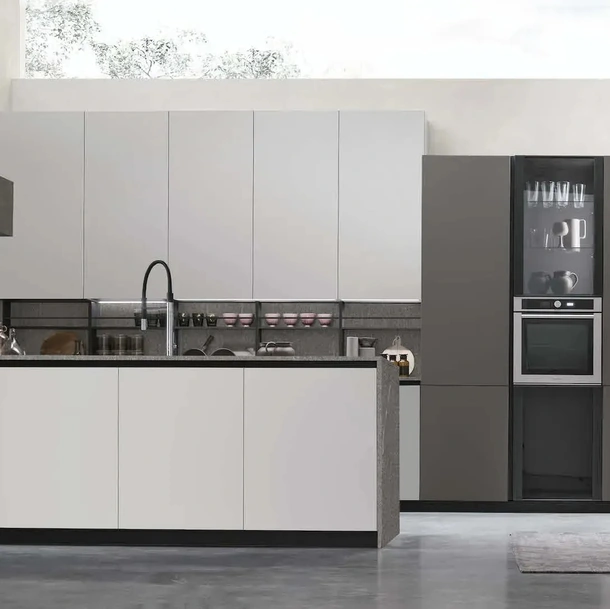 Cuisine moderne avec îlot Metropolis 13 de Stosa