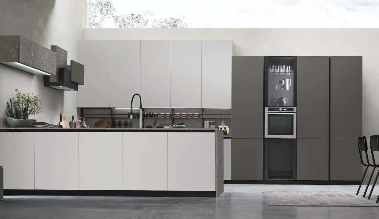 Cuisine moderne avec îlot Metropolis 13 de Stosa