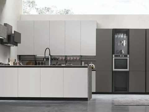Cuisine moderne avec îlot Metropolis 13 de Stosa