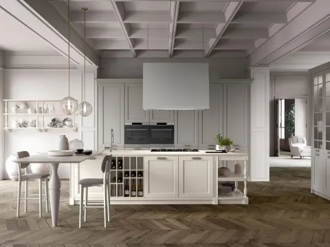 Cuisine classique avec l'îlot Dolcevita 02 de