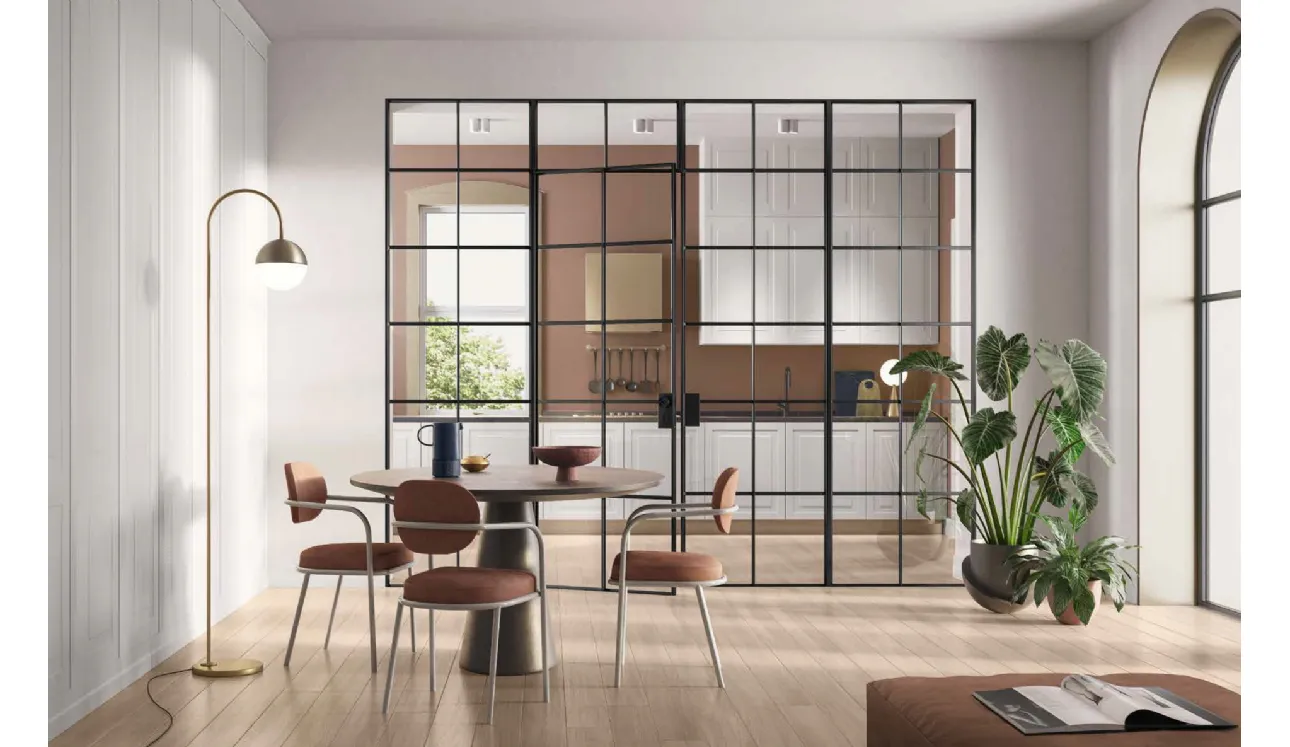 Cucina Design 07 d'angle en laque blanche de Garofoli