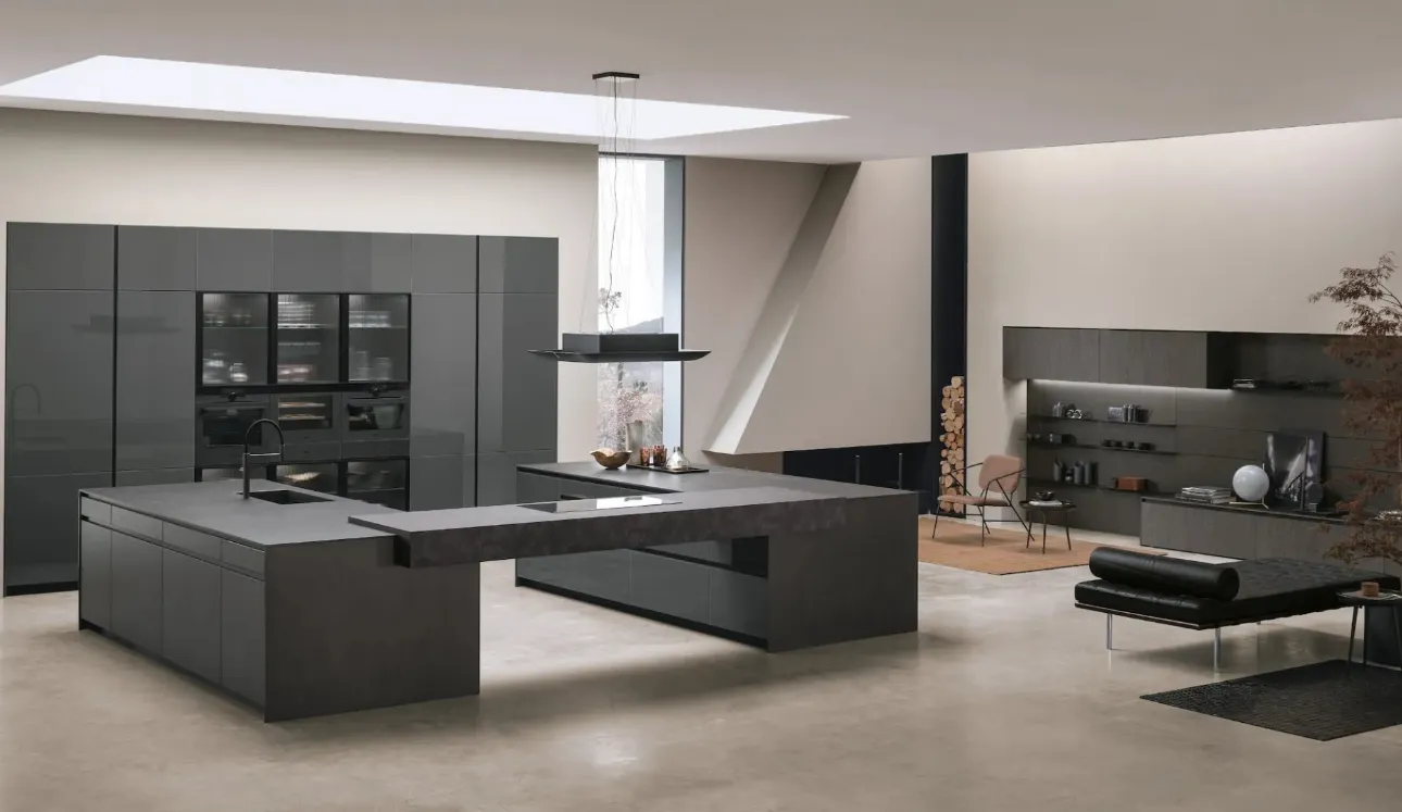 Cuisine moderne avec double îlot Aliant 01 de Stosa