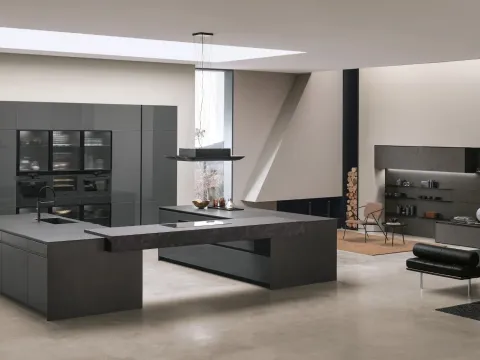 Cuisine moderne avec double îlot Aliant 01 de Stosa