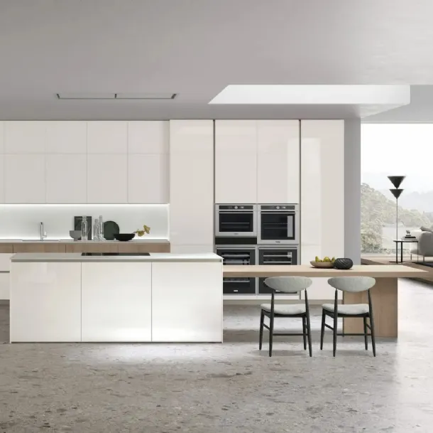Cuisine moderne avec îlot Aliant 02 de Stosa