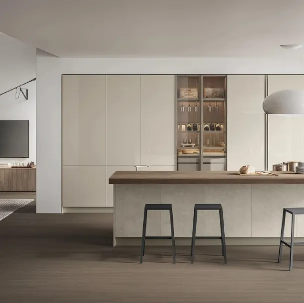 Cuisine Moderne avec îlot Aliant 02 de Stosa