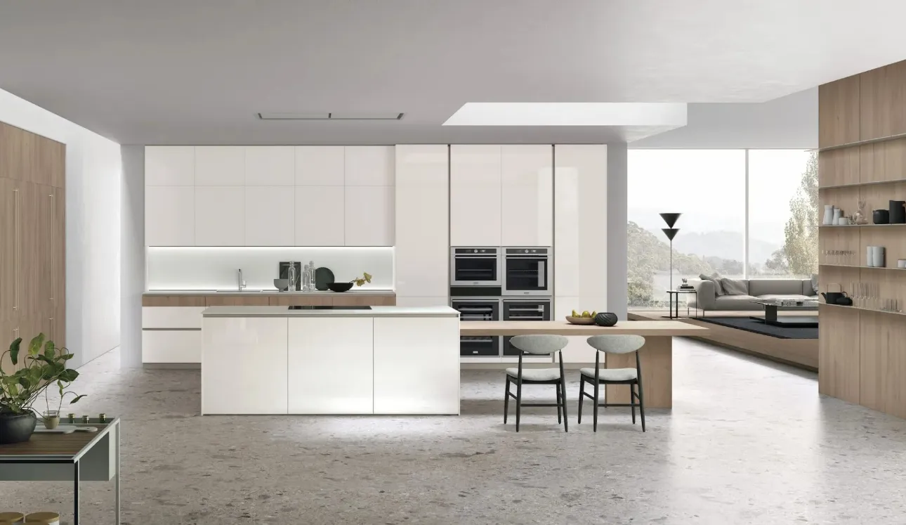 Cuisine moderne avec îlot Aliant 02 de Stosa