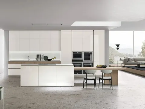 Cuisine moderne avec îlot Aliant 02 de Stosa