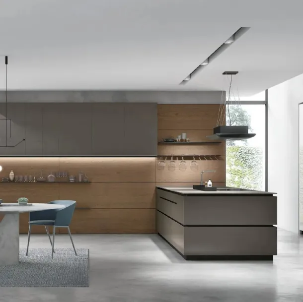 Cuisine moderne avec îlot Aliant 03 de Stosa