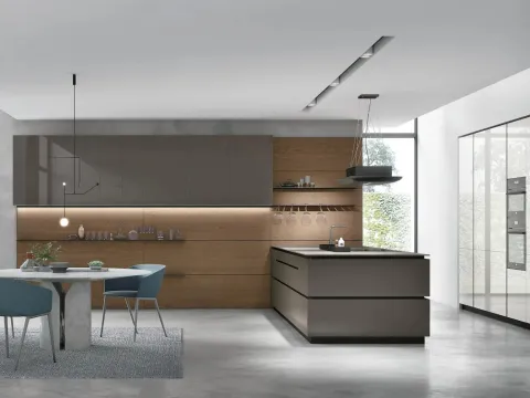 Cuisine moderne avec îlot Aliant 03 de Stosa