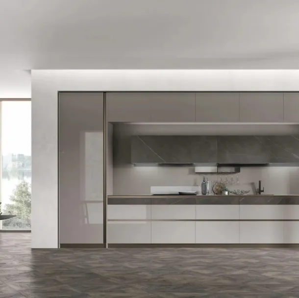 Cuisine moderne linéaire Aliant 06 de Stosa