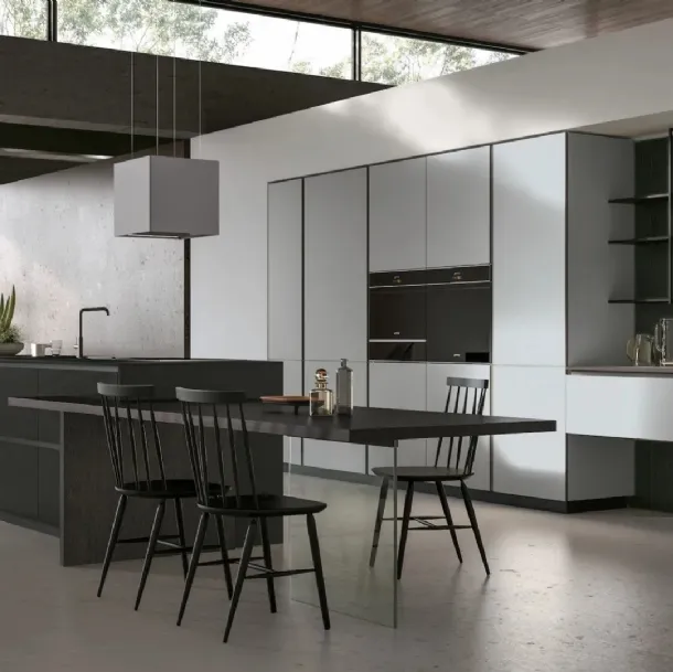Cuisine moderne avec îlot Aliant 07 de Stosa.