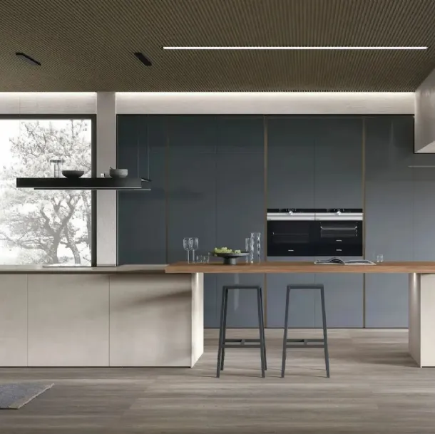 Cuisine moderne avec îlot Aliant 07 de Stosa