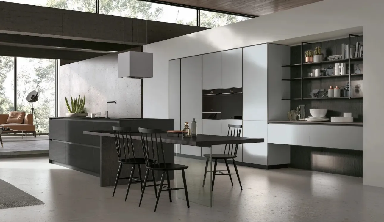 Cuisine moderne avec îlot Aliant 07 de Stosa.