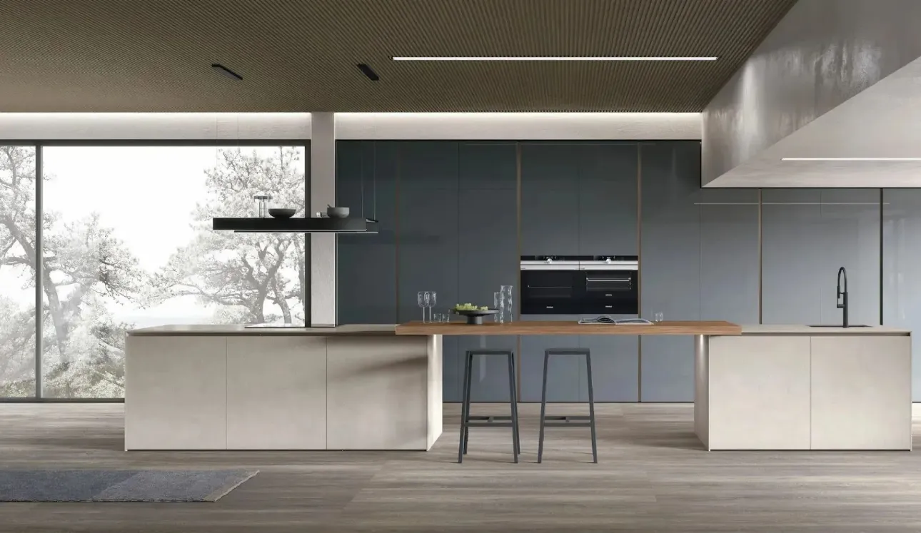 Cuisine moderne avec îlot Aliant 07 de Stosa