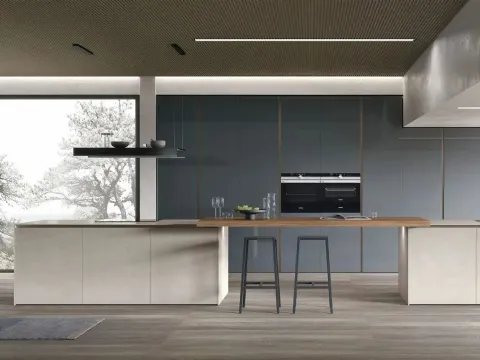 Cuisine moderne avec îlot Aliant 07 de Stosa