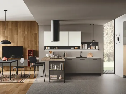 Cuisine moderne avec îlot Art-Kaya 03 de Stosa