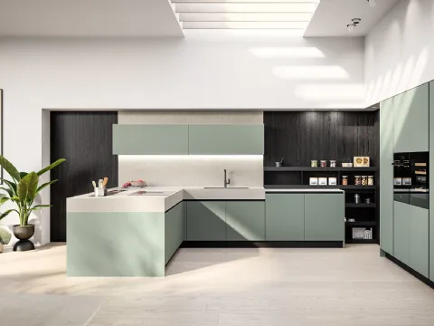 Cuisine moderne avec îlot Cloe 01 de Arredo3