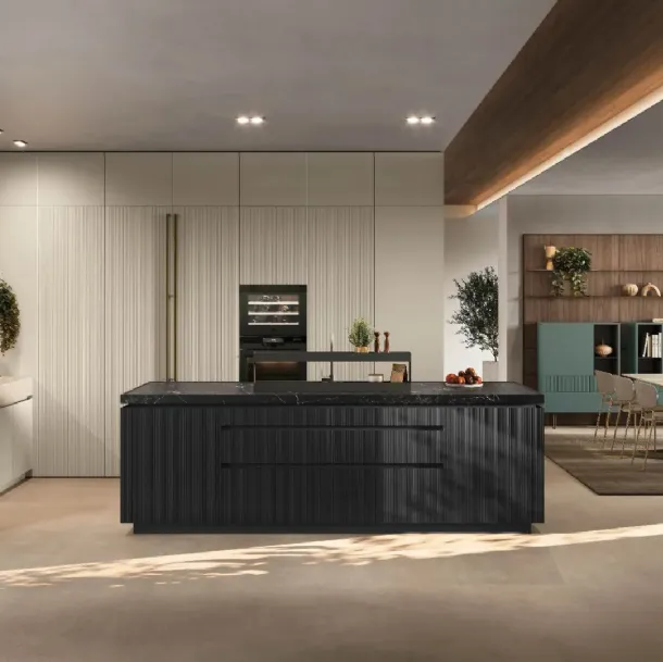 Cuisine Moderne avec îlot Color Trend 01 de Stosa