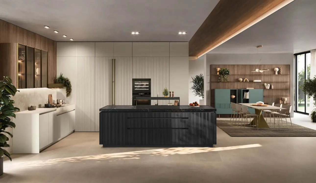 Cuisine Moderne avec îlot Color Trend 01 de Stosa