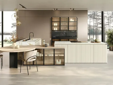 Cuisine moderne avec île Color Trend 02 de Stosa