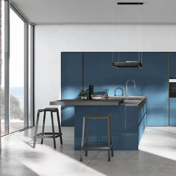 Cuisine moderne avec îlot Color Trend 06 de Stosa