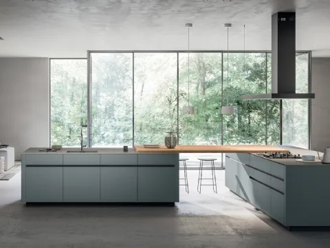 Cuisine Moderne avec double îlot Glass 02 de Arredo3