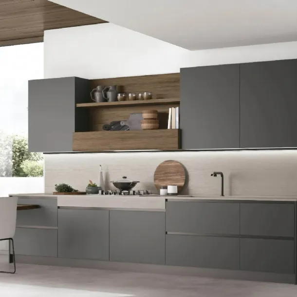 Cuisine Moderne linéaire Infinity 02 de Stosa