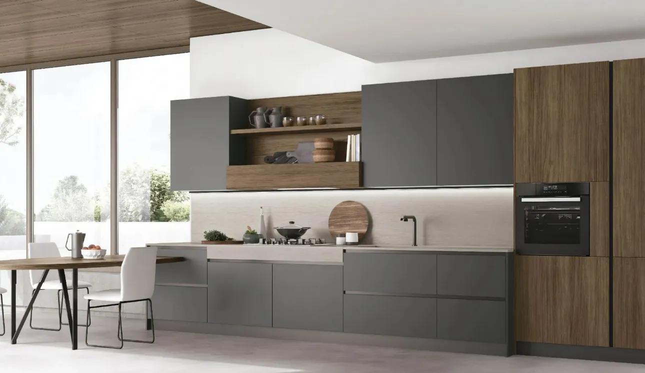 Cuisine Moderne linéaire Infinity 02 de Stosa
