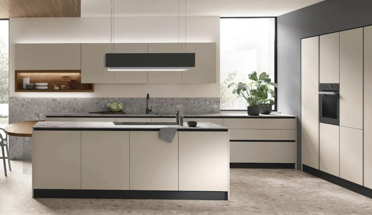 Cuisine moderne avec îlot Infinity 03 de Stosa