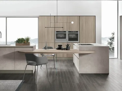 Cuisine moderne avec double îlot Infinity 09 de Stosa