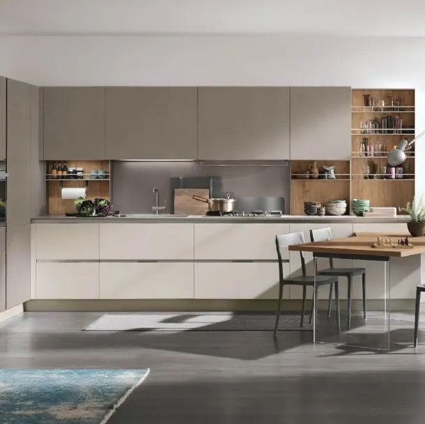 Cuisine moderne en coin Infinity 13 de Stosa.