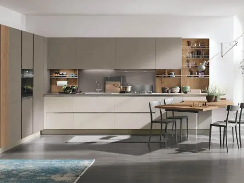 Cuisine moderne en coin Infinity 13 de Stosa.
