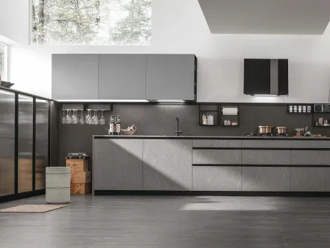 Cuisine moderne d'angle Metropolis 02 de Stosa.