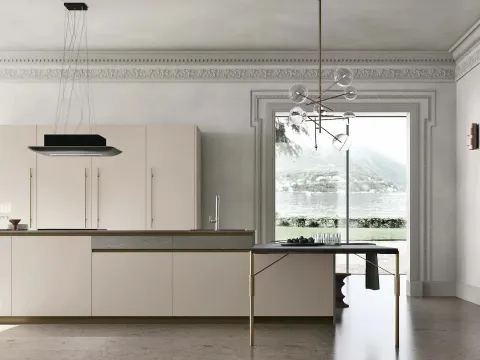 Cuisine moderne avec îlot Metropolis 05 de Stosa