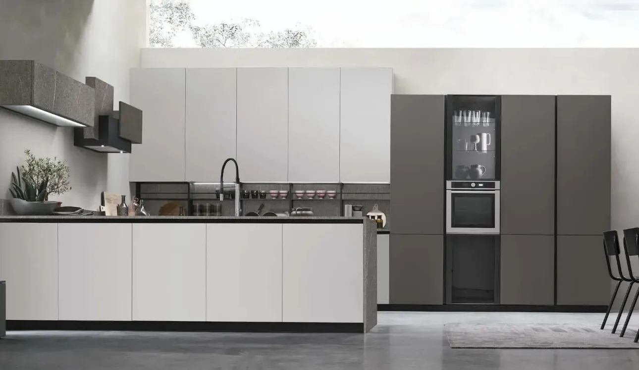 Cuisine moderne avec îlot Metropolis 13 de Stosa