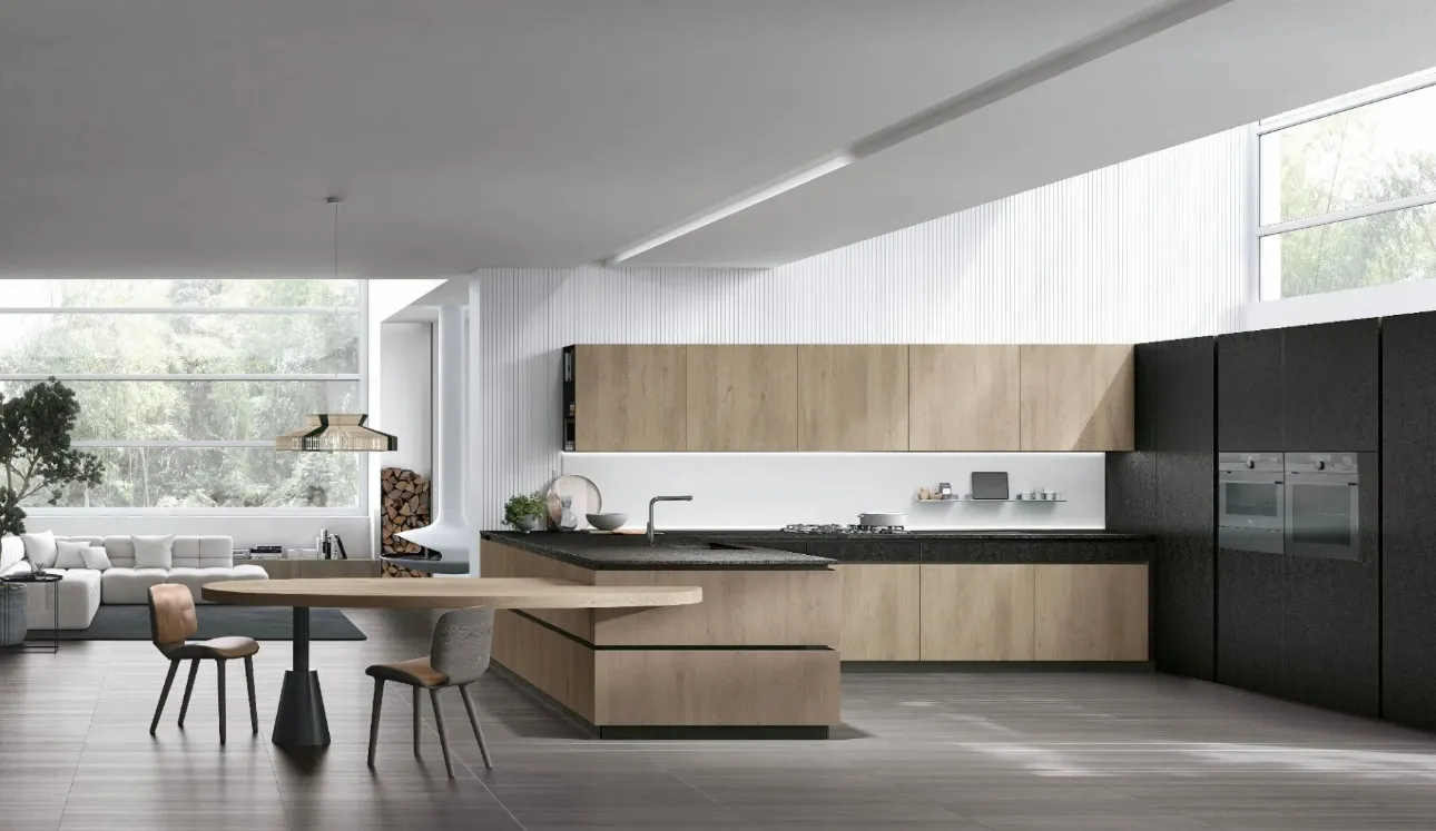Cuisine moderne avec îlot naturel 11 de Stosa
