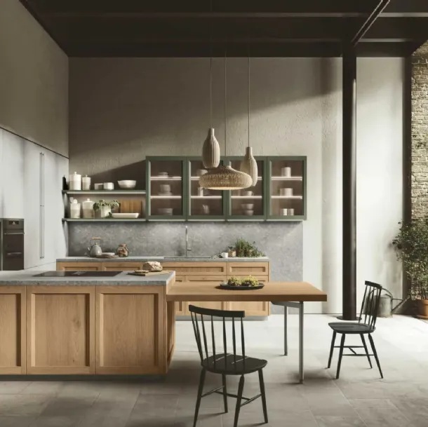 Cuisine moderne avec îlot Palio 07 de Stosa