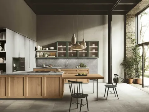 Cuisine moderne avec îlot Palio 07 de Stosa