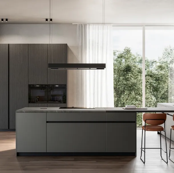 Cuisine Moderne avec îlot Time 03 de Arredo3