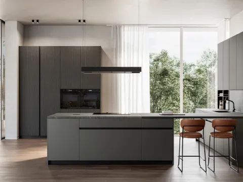 Cuisine Moderne avec îlot Time 03 de Arredo3