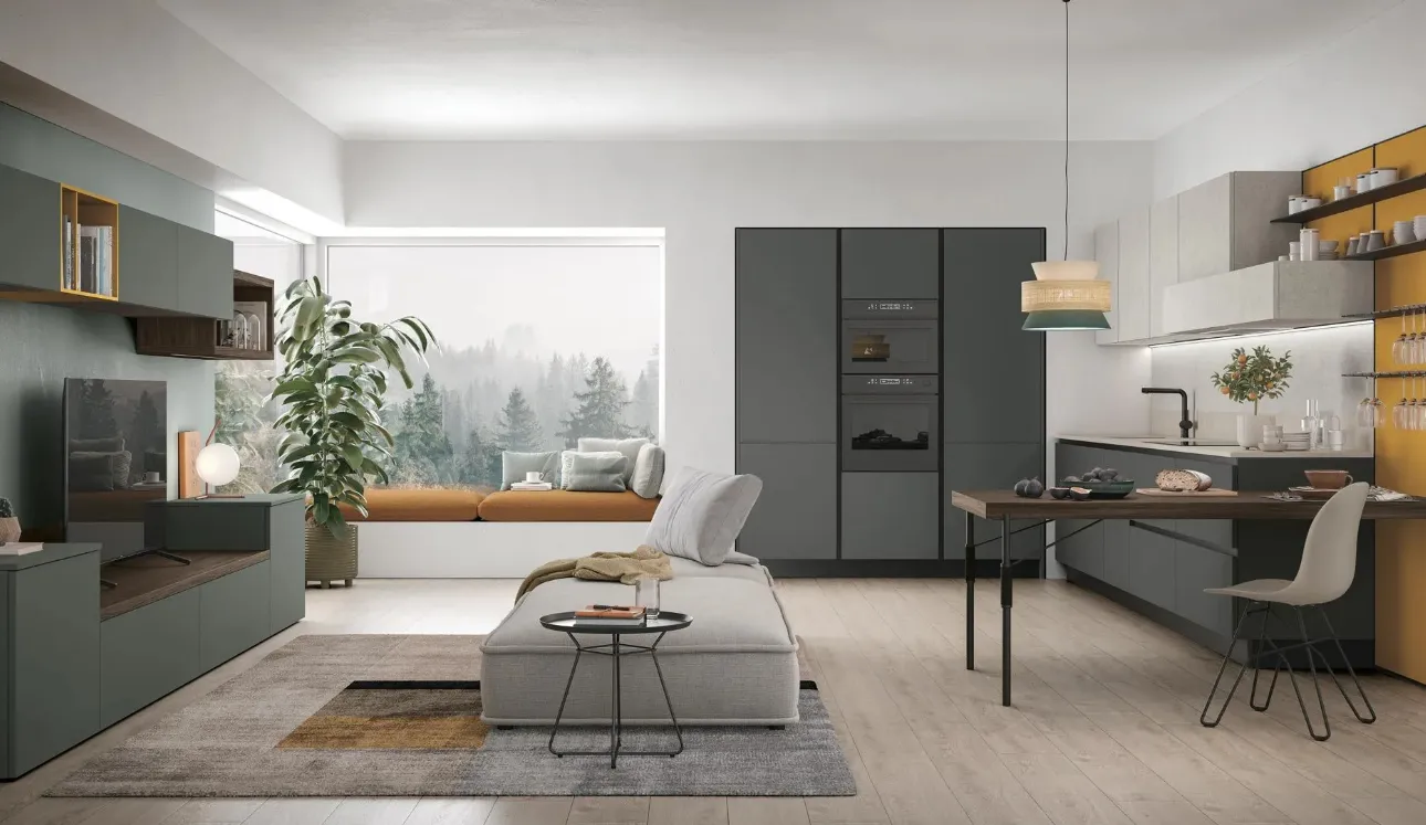 Cuisine Moderne d'angle Young 02 de Stosa