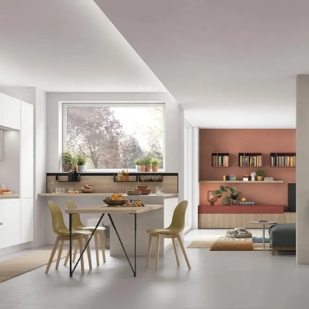 Cuisine moderne avec îlot central Young 05 de Stosa